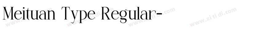 Meituan Type Regular字体转换